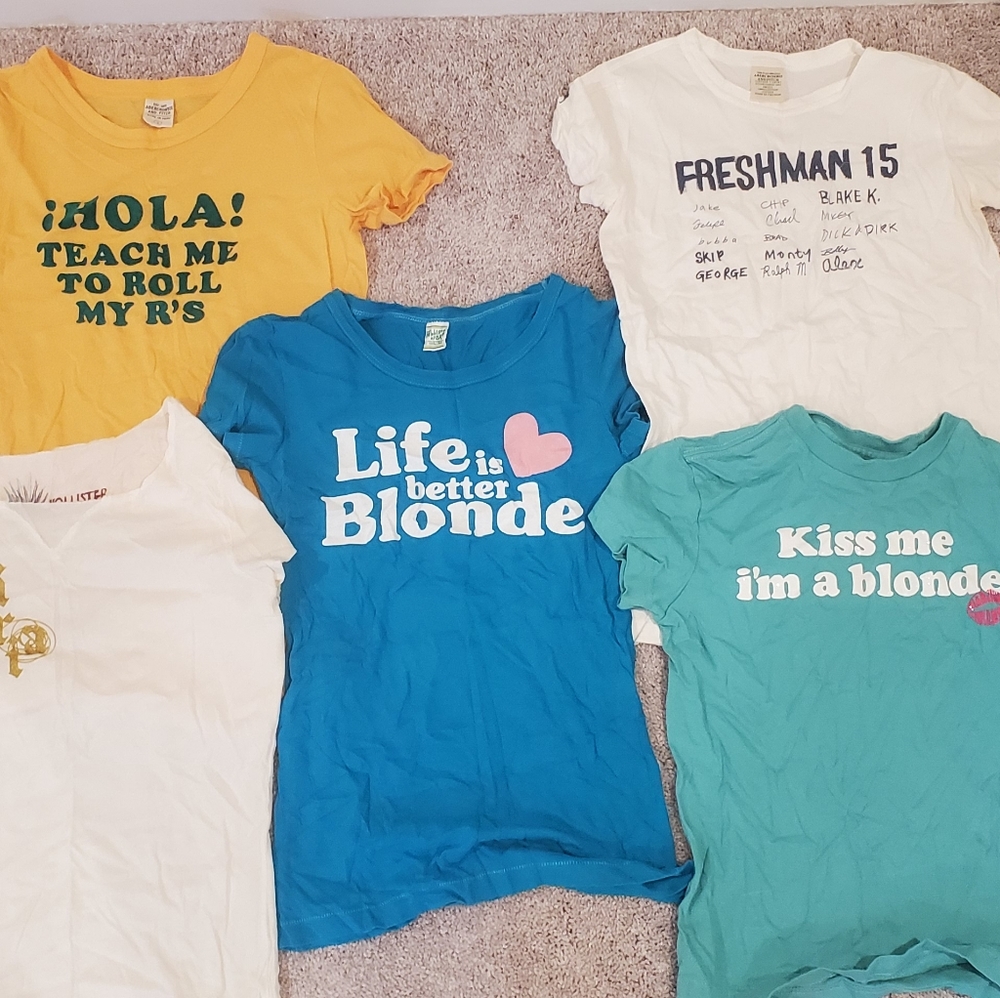 Abercrombie Hollister AE Aeropostale tee shirt lot